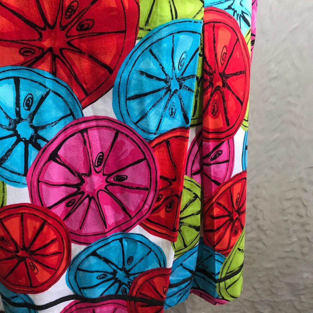 Grace Elements Bright Retro Fruit Print Swing Ski… - image 3